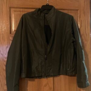 Ralph Lauren Women's Dark Green Windbreaker Jacket.